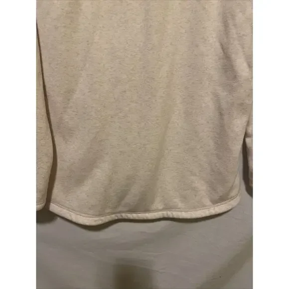 Athleta Cozy Karma Pullover Sweatshirt Oatmeal Heather Cream Women’s Medium - Picture 14 of 16